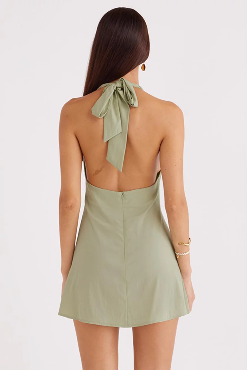 Oskar Mini Dress - Pear