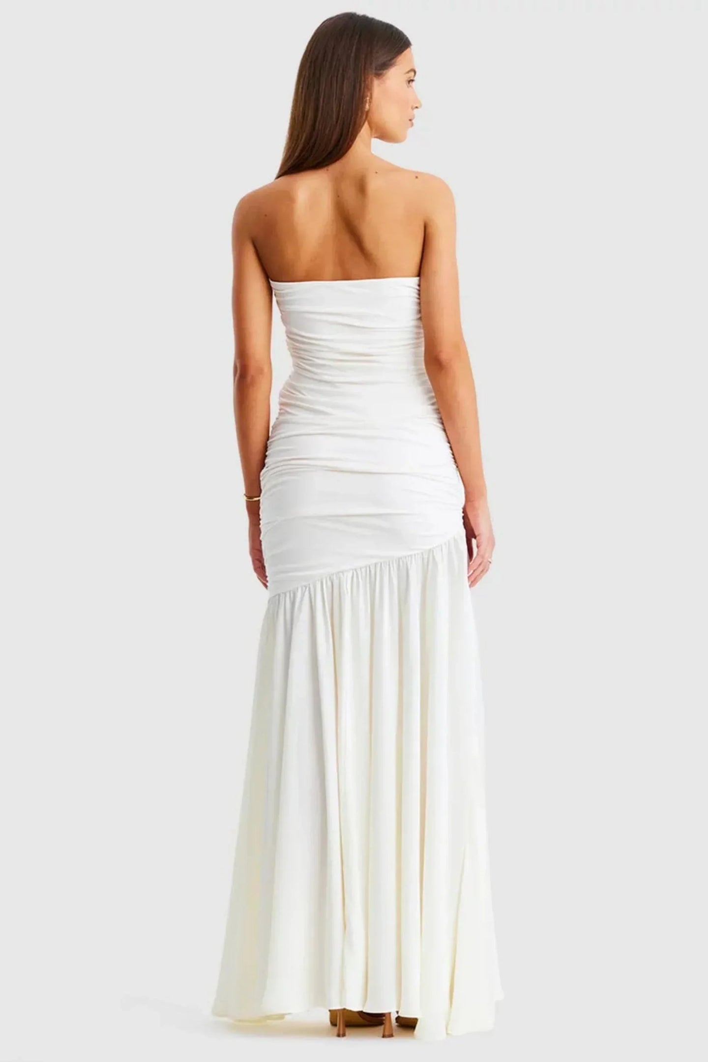 Neve Strapless Maxi Dress - Vanilla
